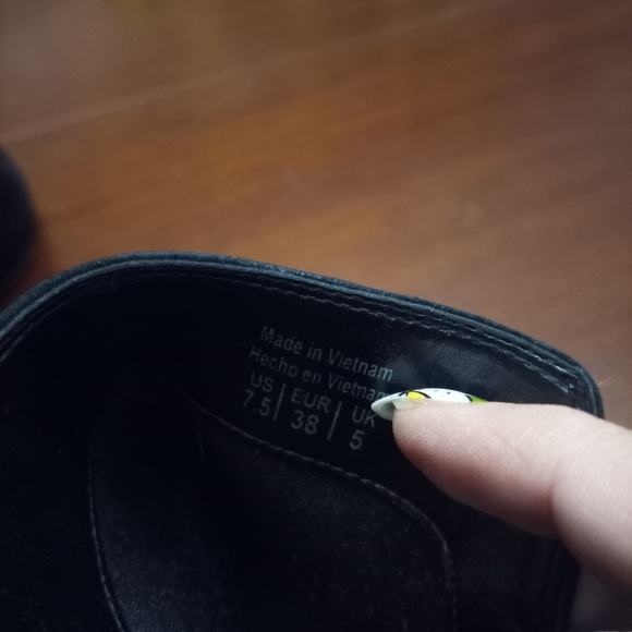 Aldo Black Suede Ankle Booties - Picture 6 of 6